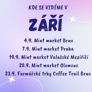Kde se vidíme tento měsíc?:)) Dvě akce už máme za sebou, ale stále nás čekají ještě tři! 😍 Moc se na vás těšíme a stále...